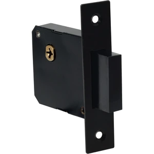Cerrojo para embutir auxiliar, función doble, latón antiguo, llave tetra, en caja Lock