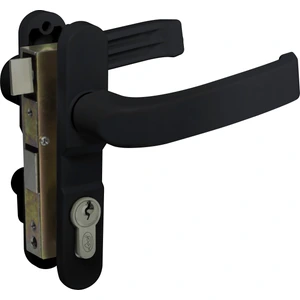 Cerradura Euro para puerta de aluminio función doble, negro, llave estándar Lock