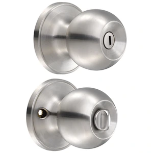 Pomo tubular bola función acero inoxidable, llave estándar, blíster Lock