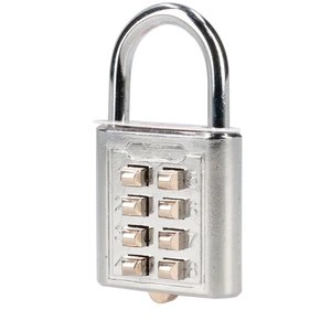 Candado de combinación, cromo brillante, 35 mm Lock