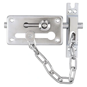 Pasador de sobreponer de cadena níquel satinado Lock