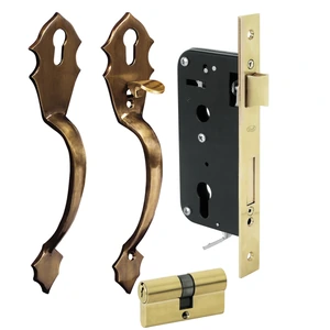 Conjunto Classic función doble, latón llave estándar Lock