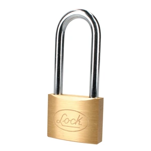 Candado de latón largo 50 mm, llave estándar Lock