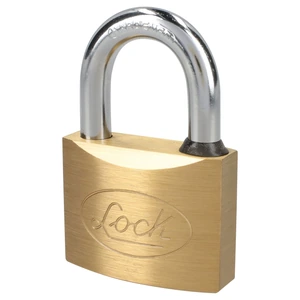 Candado de latón corto 50 mm, llave de puntos Lock