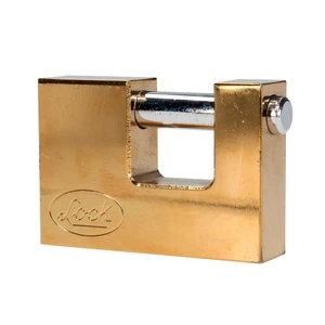 Lock-L22C70ELBB / L22C70ELBB Candado de acero para cortina metálica, latón brillante, 70 mm, llave estándar Lock