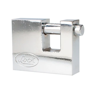 Lock-L22C70TCSB / L22C70TCSB Candado de acero para cortina metálica 70 mm, cromo satinado, llave tetra Lock