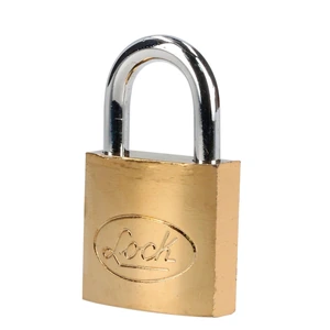 Lock-L22S32ELBB / L22S32ELBB Candado de acero corto 32 mm, acabado latonado, llave estándar Lock