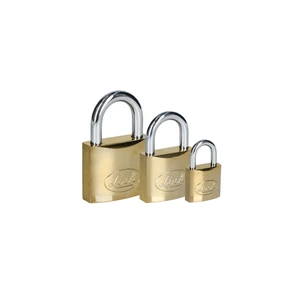 Lock-L22S38ELBB / L22S38ELBB Candado de acero corto 38 mm, acabado latonado, llave estándar Lock