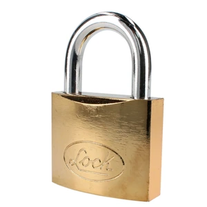 Lock-L22S63ELBB / L22S63ELBB Candado de acero corto 63 mm, acabado latonado, llave estándar Lock
