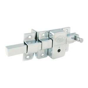 Cerradura de barra libre función izquierda, cromo brillante, llave tetra, en caja Lock