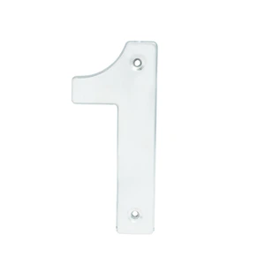 Número 1 4" níquel satinado Lock