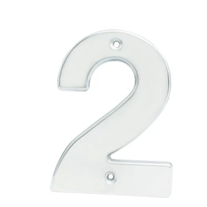 Número bold 4" níquel satinado Lock