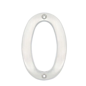 Número slim 4" níquel satinado Lock