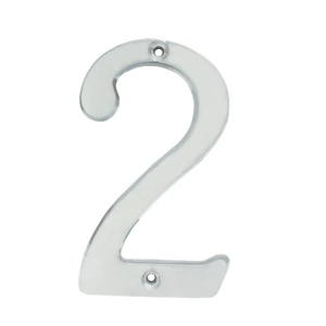 Número slim 4" níquel satinado Lock