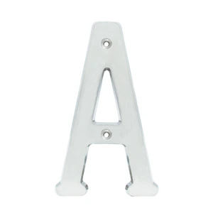 Letra A slim 4" níquel satinado Lock