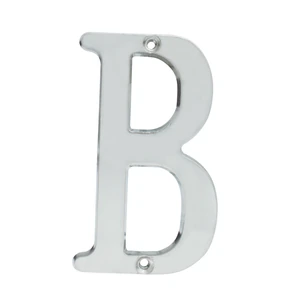 Letra B slim 4" níquel satinado Lock