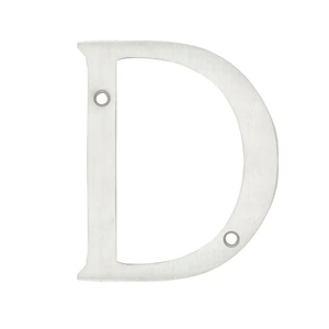Letra D slim 4" níquel satinado Lock
