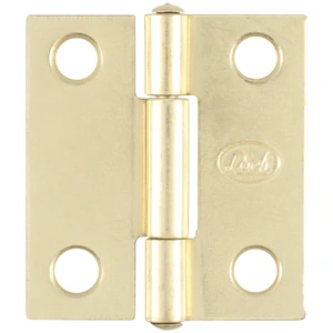 Lock-LBA15LB / LBA15LB Bisagra alargada perno remachado de acero latón brillante 1.5" x 1.46" Lock