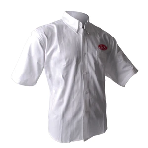 Lock-LCAMCBM / LCAMCBM Camisa de manga corta para caballero, color blanco talla M Lock