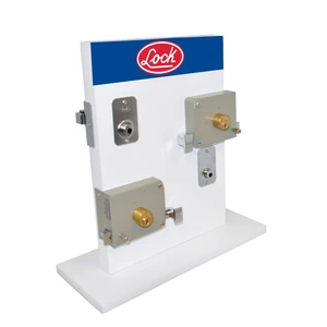 Lock-LES / LES Exhibidor con cerraduras de sobreponer y de barra, 4 piezas Lock