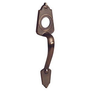 Jaladera para cerradura de sobreponer, latón antiguo, en caja Lock