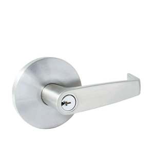 Manija cilíndrica plana función acero inoxidable, llave estándar, blíster Lock