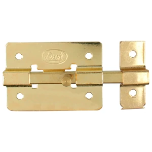 Pasador de sobreponer de barra latón brillante Lock