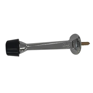 Tope recto para puerta níquel satinado