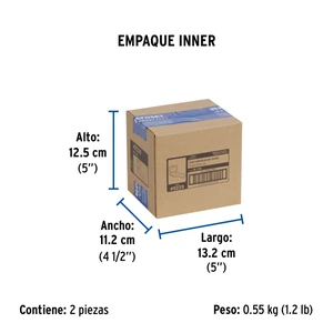 Llave individual para lavabo, maneral metálico, Foset Basic