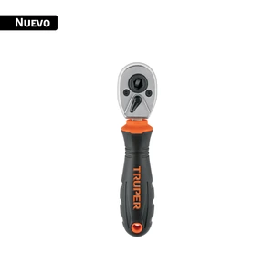 104476 / M-1445MB Matraca mini 1/4' para puntas y dados, Comfort Grip, TRUPER