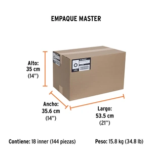 Cinta de aislar de 18 m x 19 mm, negra en blíster, Truper