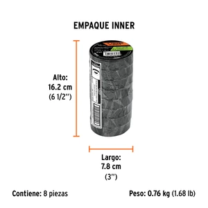 Cinta de aislar 19mm x 18m Truper Expert