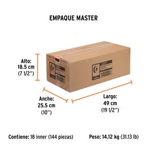 Cinta de aislar 19mm x 18m Truper Expert
