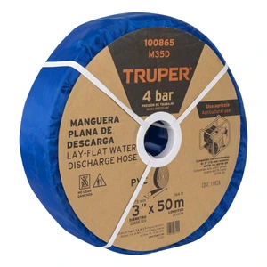 Truper Rollo de manguera plana de 3