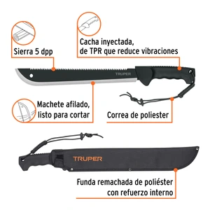 Machete doble filo 14