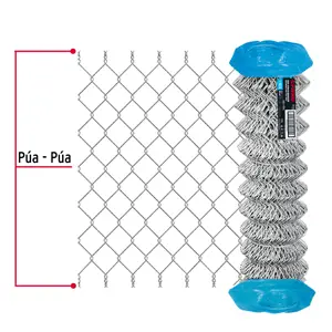 Fiero Rollo malla ciclónica cal.12.5, 1.5x20m, abertura 55mm 39kg