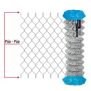 Fiero Rollo malla ciclónica cal.12.5, 1.5x20m, abertura 63mm 37kg