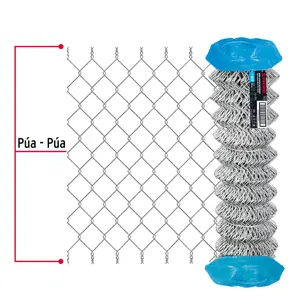 Fiero Rollo malla ciclónica cal.12.5, 2x20m, abertura 69mm 40kg