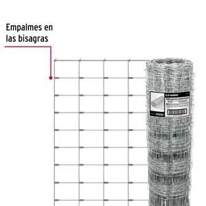 Fiero Rollo malla borreguera, 1.2m x 50m acero galvanizado, 26kg