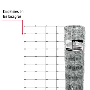 Fiero Rollo malla borreguera, 1.67m x 50m acero galvanizado, 31kg