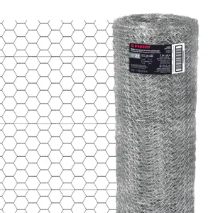 Fiero Rollo de malla hexagonal 45m x 1m calibre 22 abertura 25 mm