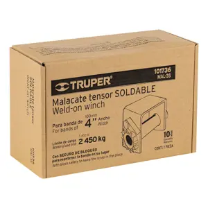 Malacate soldable para banda de 4