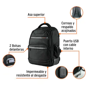 Maleta portalaptop, Truper