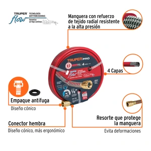 Truper Manguera 1/2