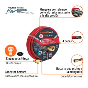 Truper Manguera 1/2