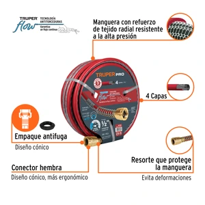 Truper Manguera 1/2