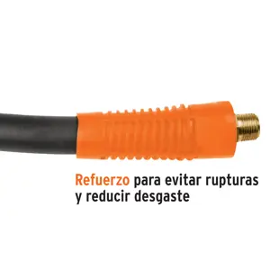 Manguera para compresor, de hule, 10m x 3/8