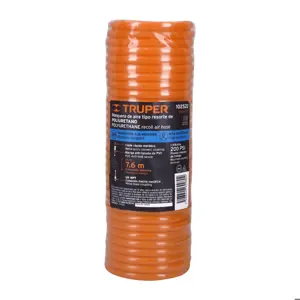 Manguera para compresor, tipo resorte, 7.6 m, TRUPER