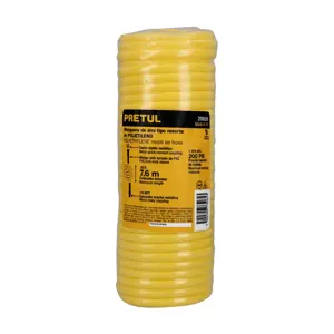 Manguera para compresor, tipo resorte, 7.6m x 1/4