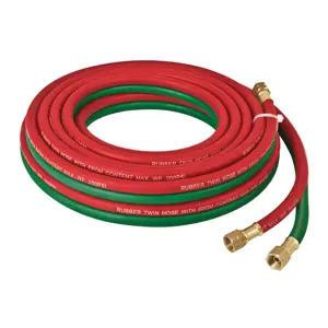 10885 / MANCOR-75 Manguera cuata reforzada de 7.5 m para oxiacetileno, Truper